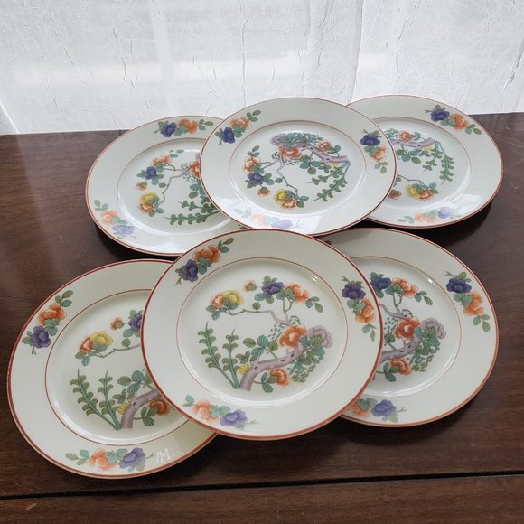 Set of 6 Rosenthal Indian Tree Dessert Plates 6" patented Oct16th 1923 - Picture 5 of 15